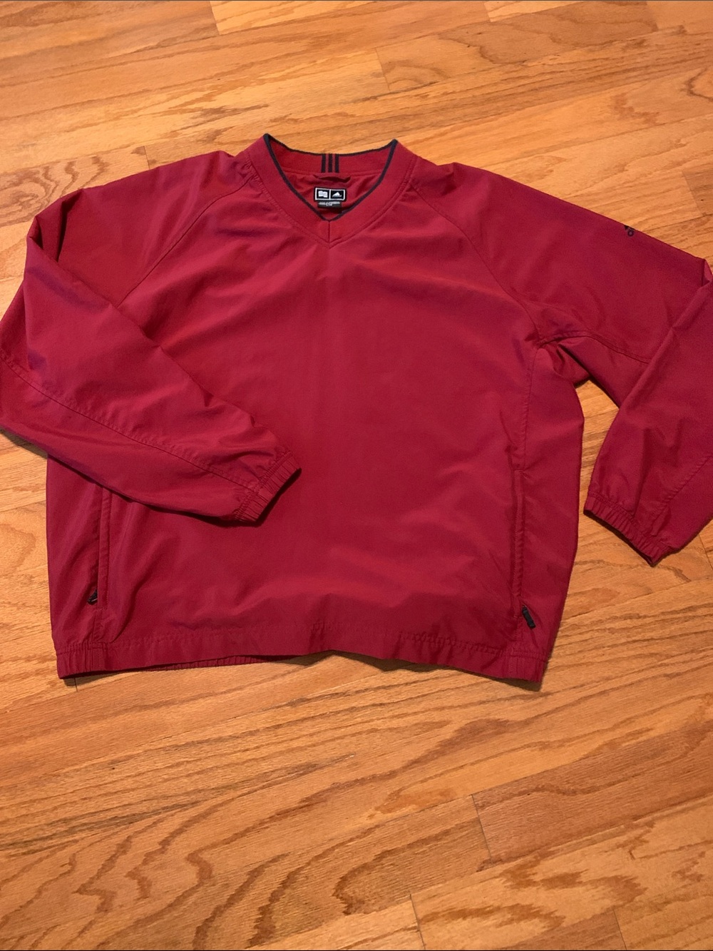 adidas Men's Climaproof V-Neck Pullover Windbreaker